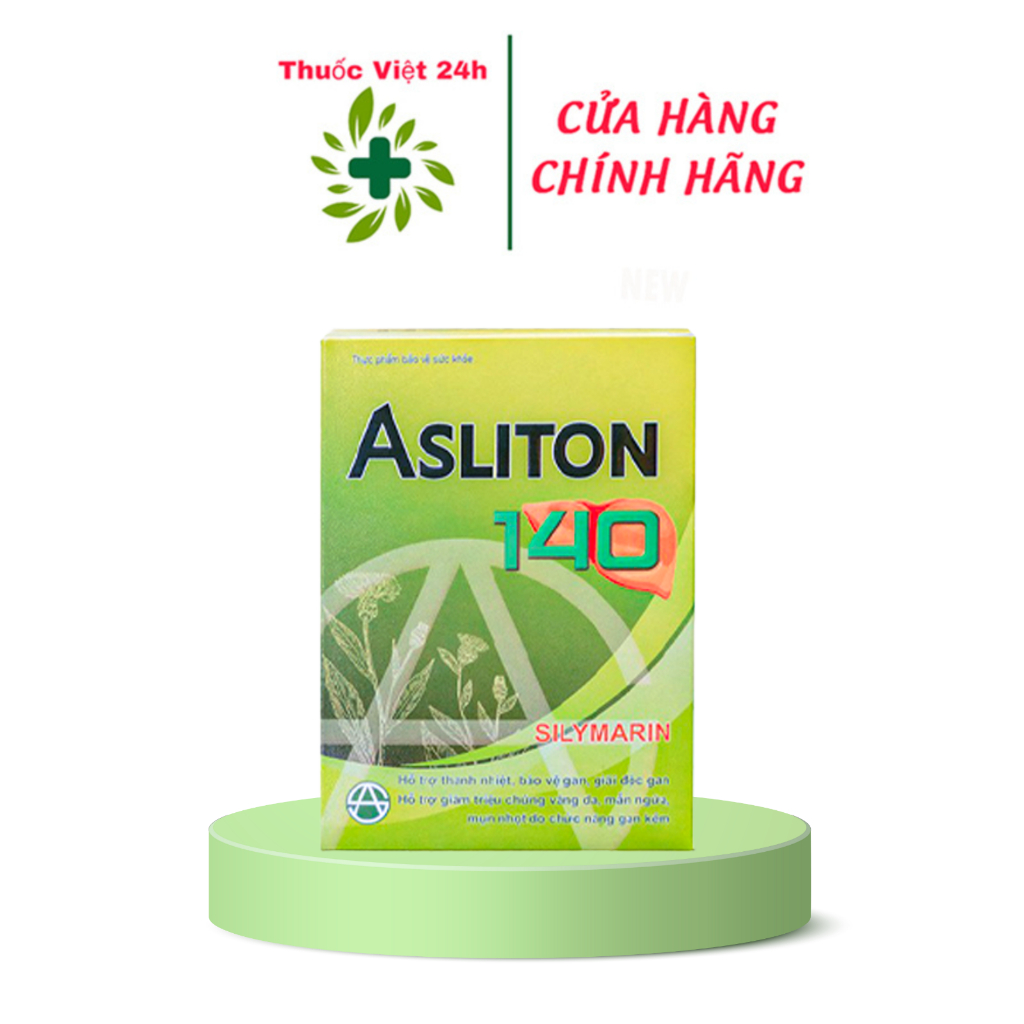 Asliton 140 - Hỗ Trợ Tăng Cường Chức Năng Gan - Hộp 90 viên - ThuocViet24h