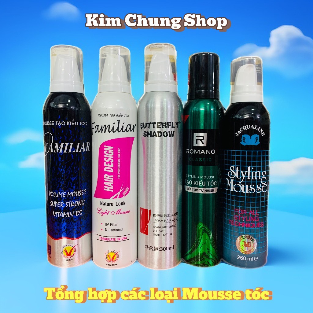 Mousse bọt tạo kiểu tóc, Mouse vuốt tóc giữ nếp tóc