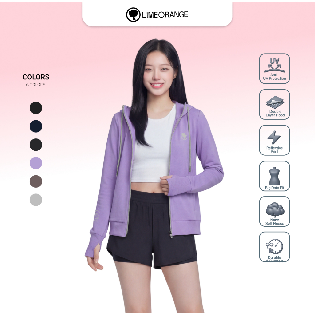 [2026] Áo Khoác Nữ Cotton Chống Nắng Chống UV Nữ LIME ORANGE Hoodie Wings OO26027101 | BigBuy360 - bigbuy360.vn