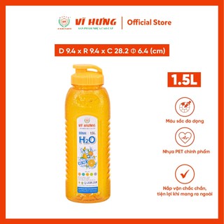 Bình Nước Thể Thao 1100ml - 2200ml Vĩ Hưng - Nắp Kín Chống Tràn, Nhựa An Toàn, Không BPA