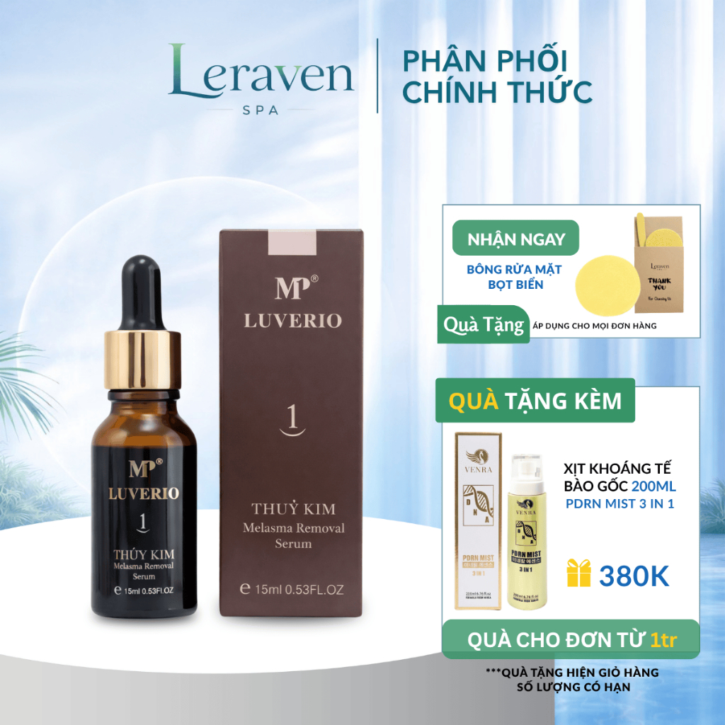 Thủy kim 1 Luverio MP1 số 01 dung tích 15ml
