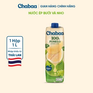 Nước ép Bưởi và Nho Chabaa hộp 1000ml