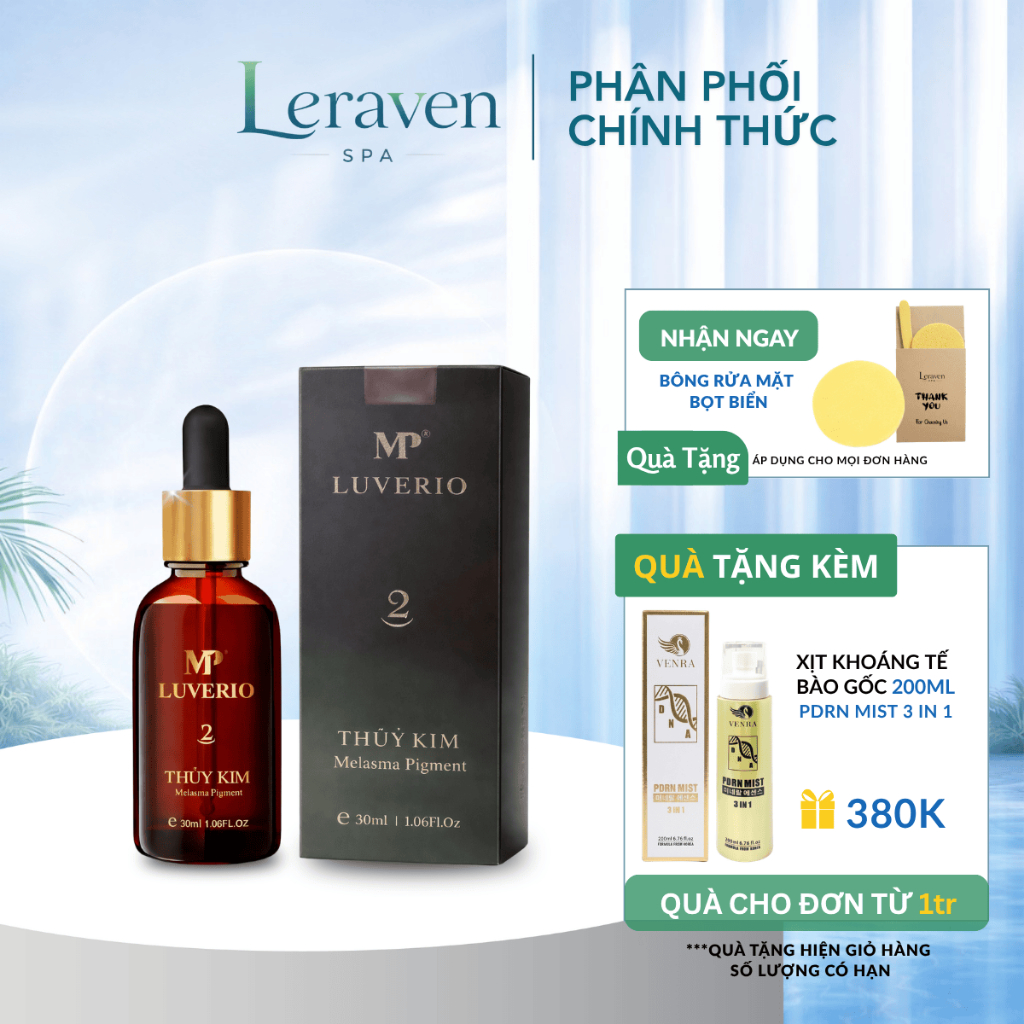 Thủy Kim 2 MP1 dung tích 30ml - Tinh Chất Nám Mụn Luverio Thuỷ Kim Số 2