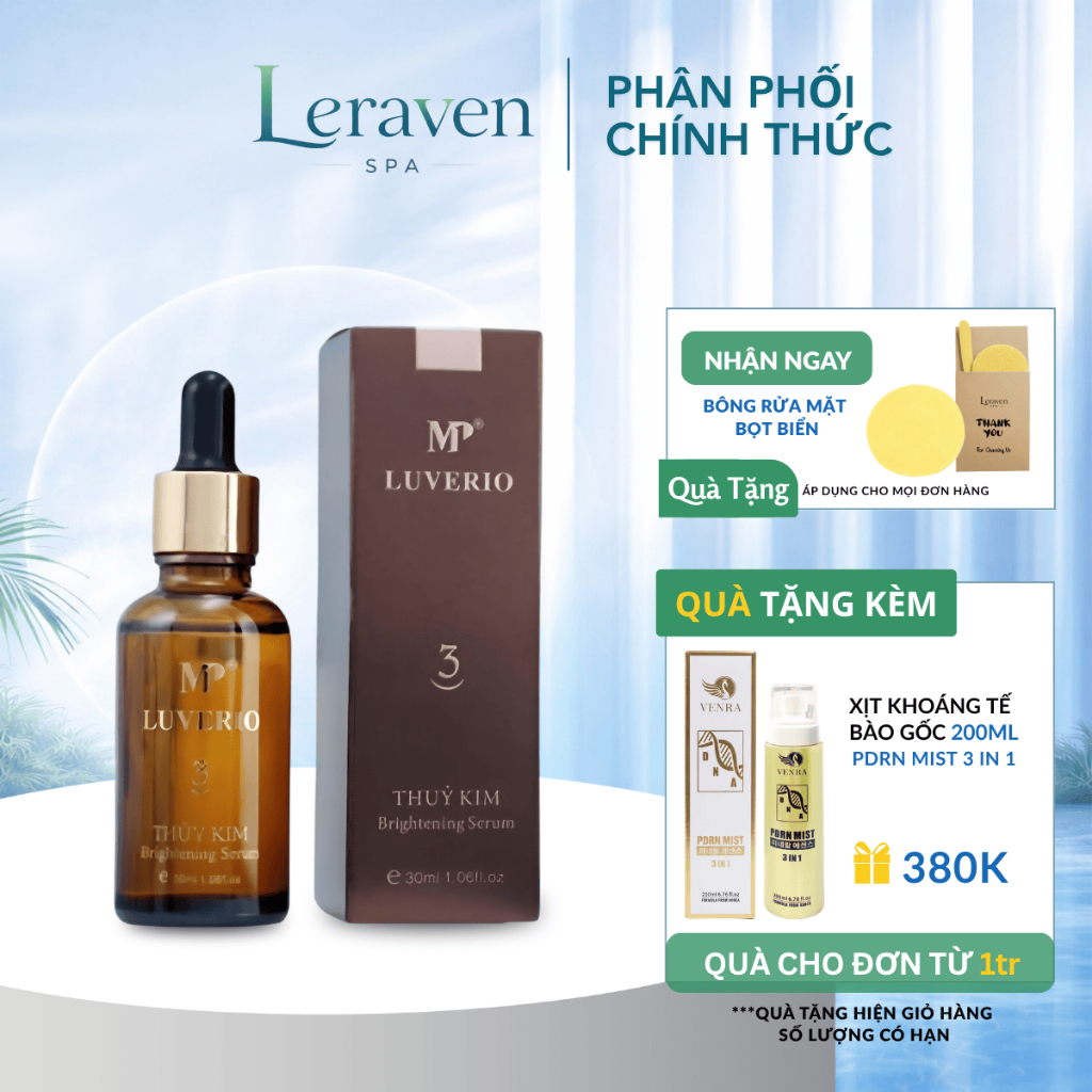 Serum Thuỷ Kim 3 Brightening Serum Luverio MP1 30ml