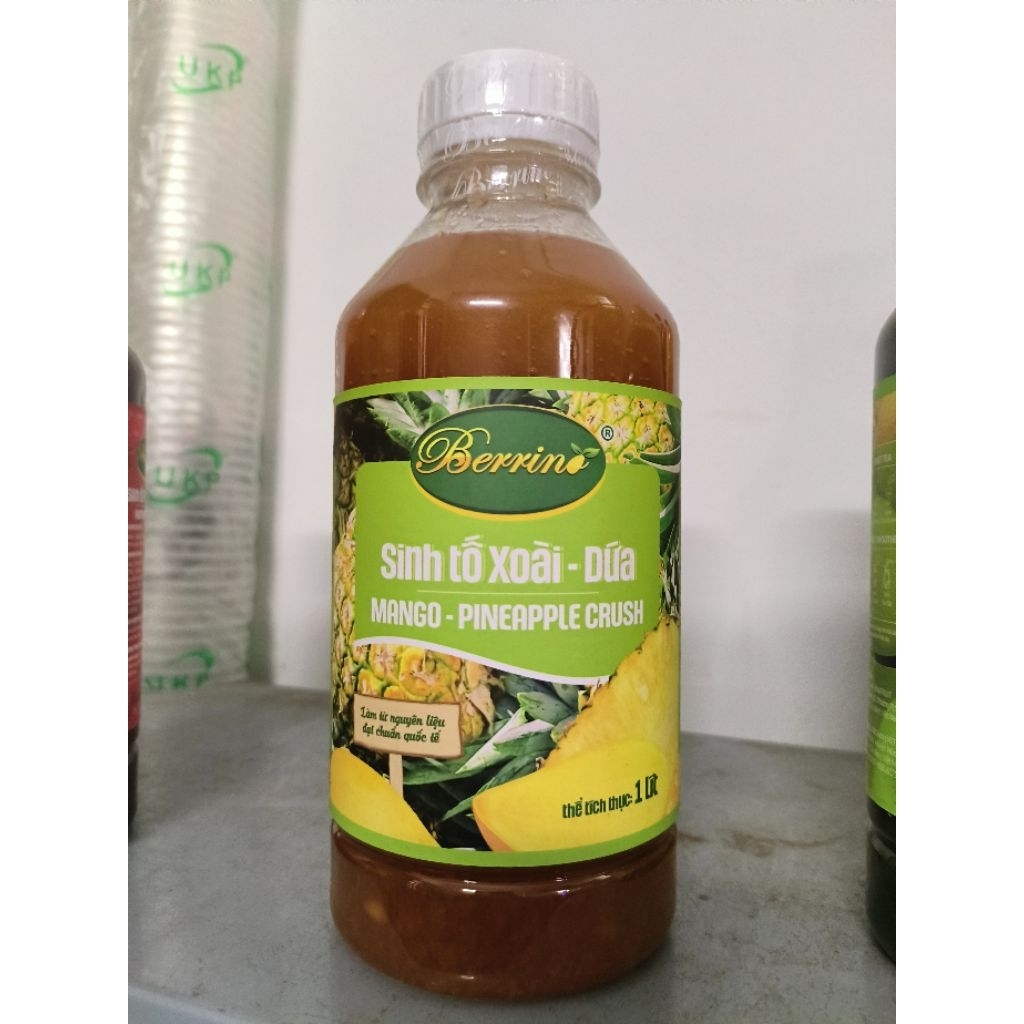 (Sale) Sinh tố 1 Lít Berino Xoài Dứa date 06/2026