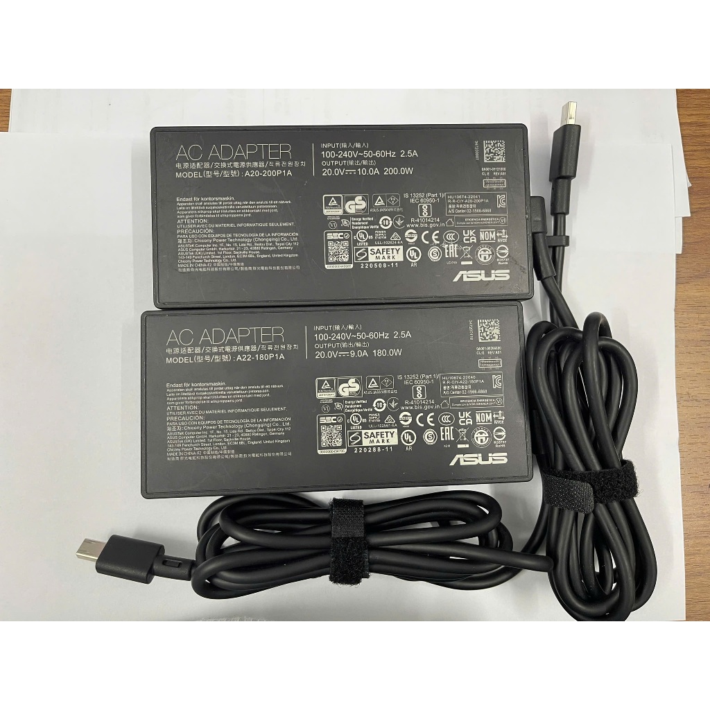 Sạc Zin 150W 180w 200w 240w 280w (chân vuông mới năm 2024) dành cho Laptop Asus ROG Zephyrus G14 G16
