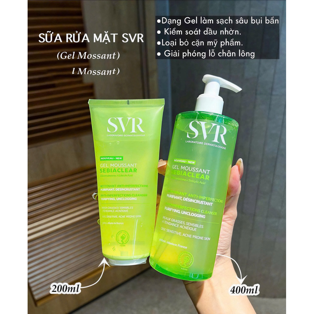 [SVR] Sữa Rửa Mặt SVR SEBIACLEAR GEL MOUSSANT