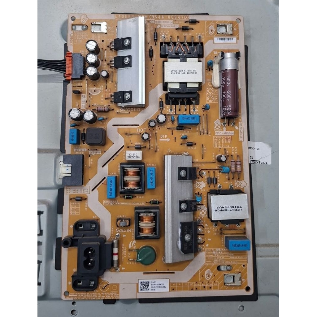 Nguồn các model Tivi SAMSUNG: 43N5500, 43NU7100, 43NU7400, 43RU7100, 43RU7200, 43RU7400