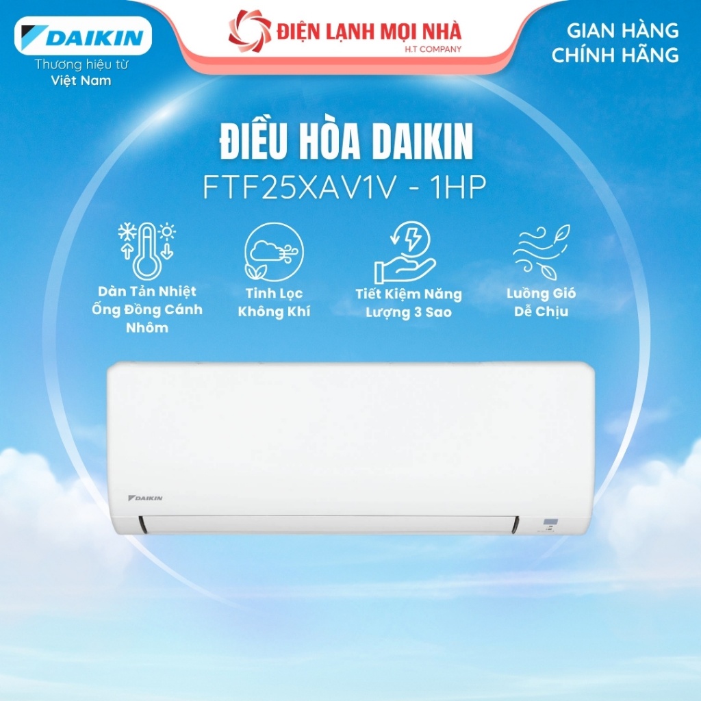 Điều Hòa|Máy Lạnh Daikin FTF25XAV1V 1HP Không Tiết Kiệm Điện – Làm Lạnh Nhanh