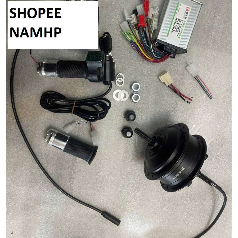 Bộ thiết bị chế xe đạp líp tầng thành xe đạp điện động cơ  36v-48v  , chuyển xe đạp líp tầng thành x