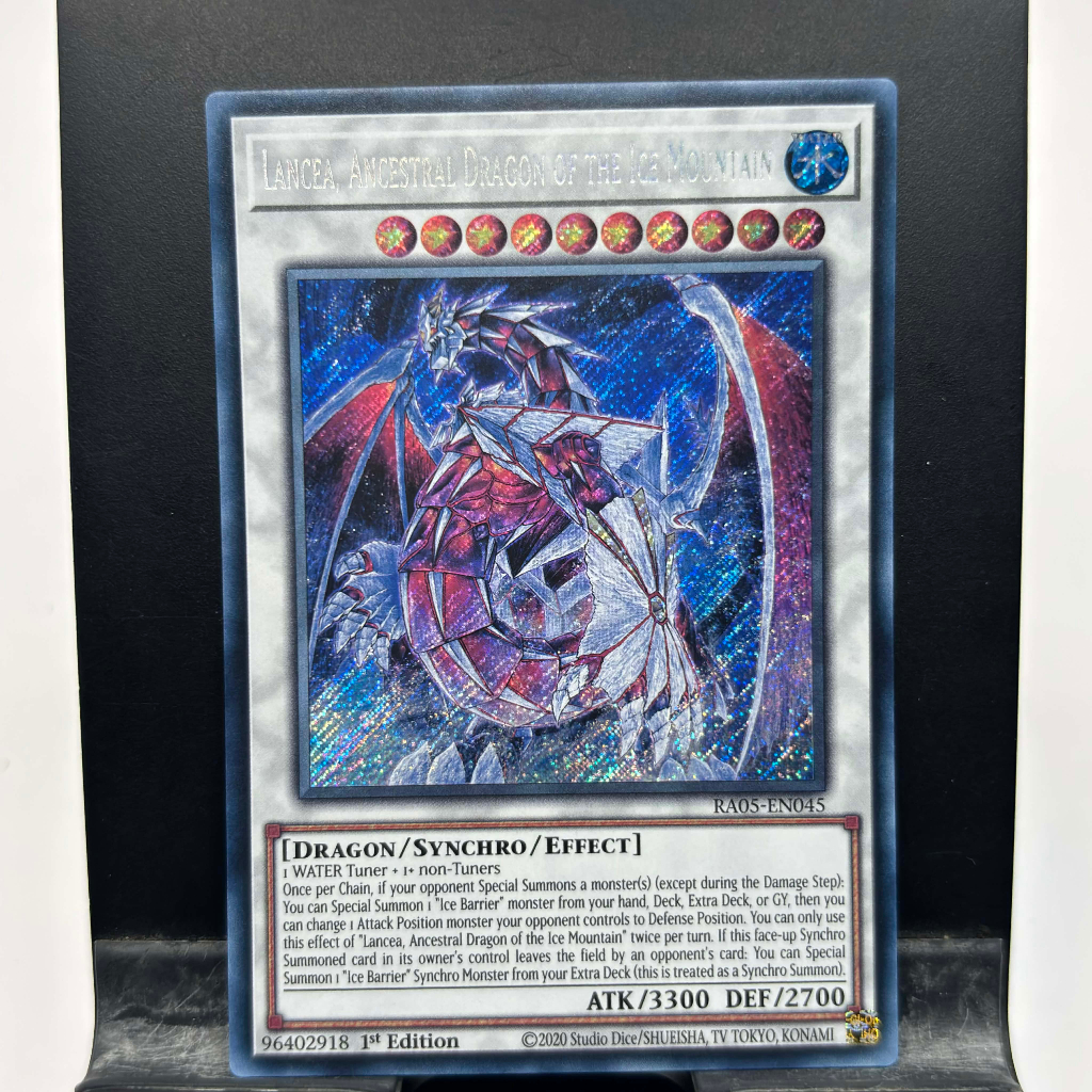 [ Bài Yugioh Chính Hãng ] Lancea, Ancestral Dragon of the Ice Mountain - RA05-EN045 - Super/Ultra/Se