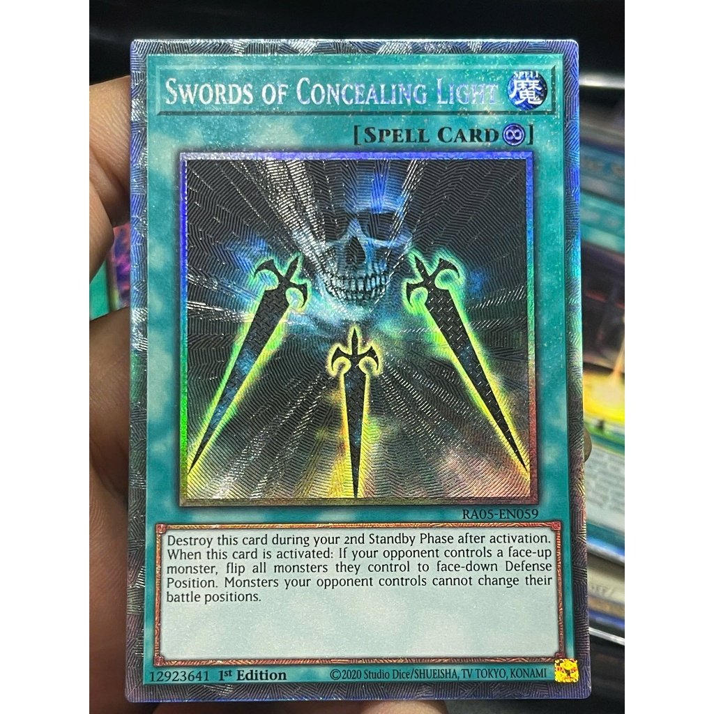 [KW2 Yugioh] [EN-UK] Thẻ RA05-EN059 Swords of Concealing Light - Collector Rare - 1st Edition