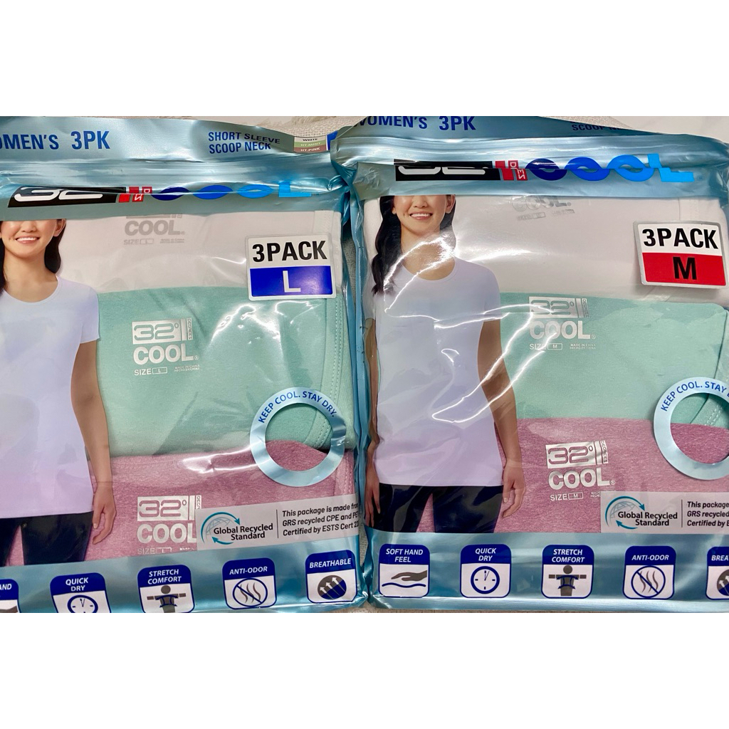 Set 3 áo thun nữ DEGREE 32 COOL chính hãng