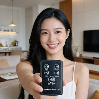 [Mã ELHA22 giảm 5% đơn 300K] Điều khiển quạt Mitsubishi (Mẫu xám đã có pin).