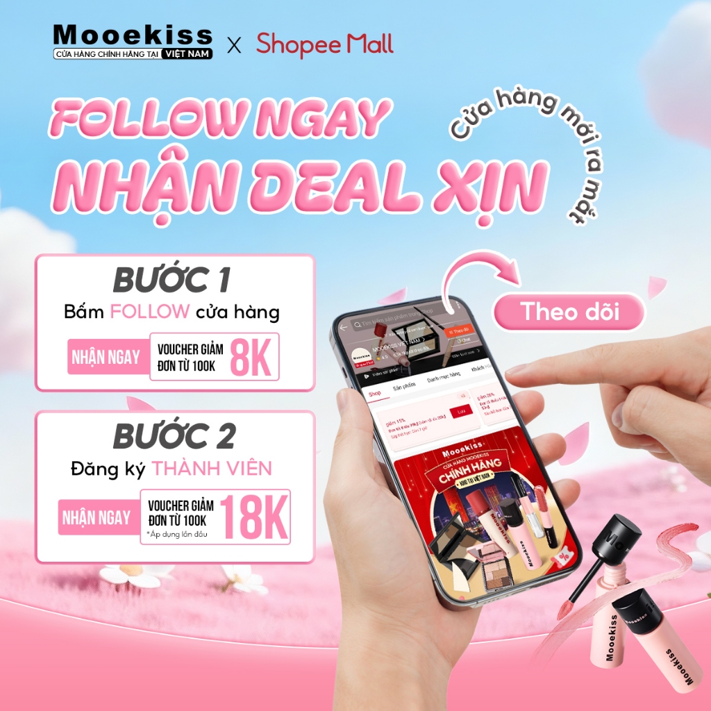 [Daily] Son môi hai đầu Mooekiss, thiết kế hai đầu, đa năng, mờ và bóng W1 2 dung tích 3.1g và 1.5g | BigBuy360 - bigbuy360.vn