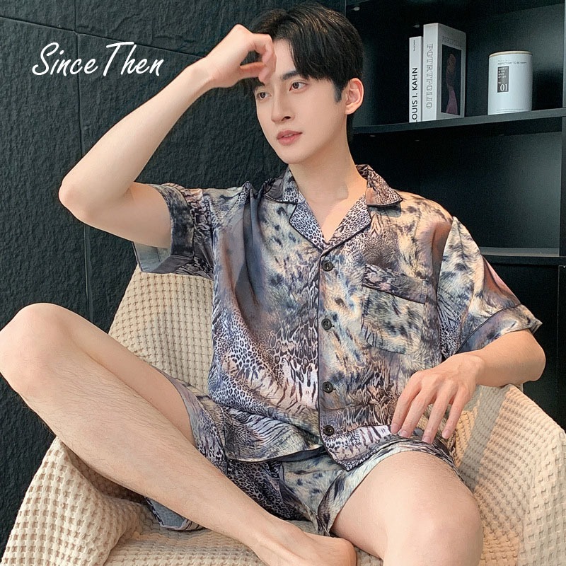 Bộ ngủ pijama nam, bộ pijama nam lụa cao cấp ngắn tay - Since Then