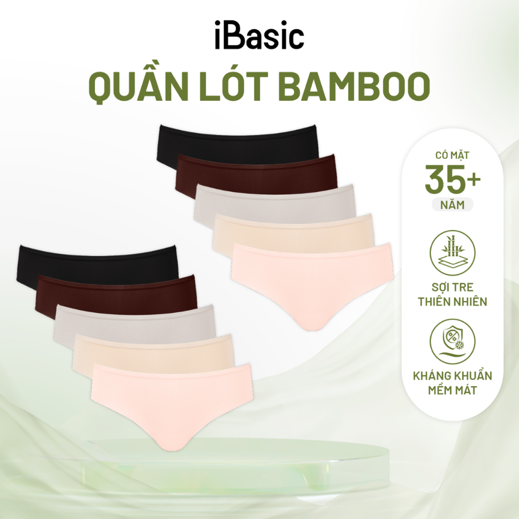 Combo 10 Quần lót nữ iBasic bamboo bikini iBasic PANW002