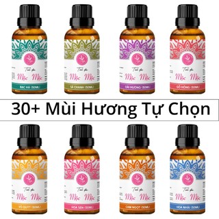 Tinh dầu xông phòng Mộc Mộc, Tinh dầu thiên nhiên Sả Chanh Đuổi Muỗi, Oải Hương Ngủ Ngon, Trà Trắng