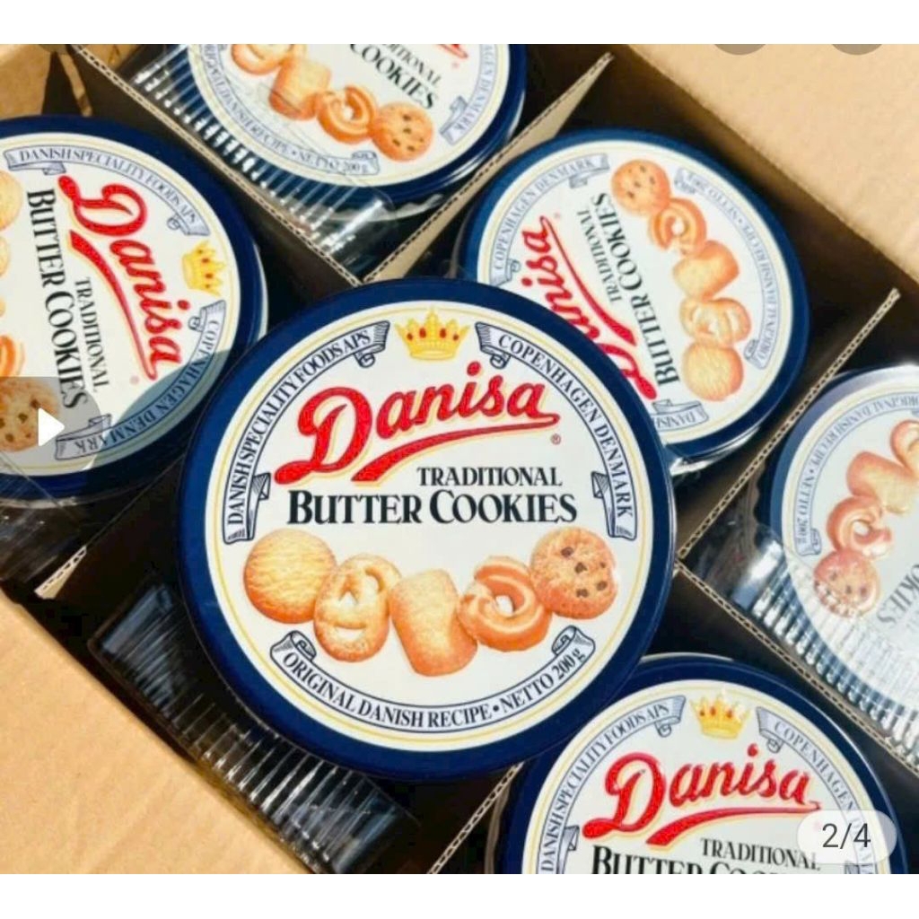 1 hộp bánh danisa hộp thiếc 200g date 2027