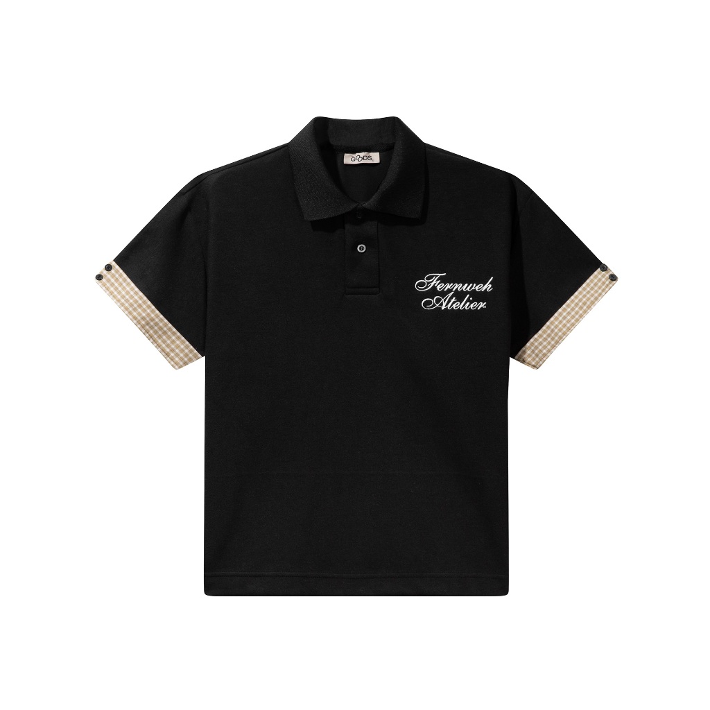 FW.GOODS - FW25 Polo Collar Shirt Boxy Blue - Áo thun có cổ tay ngắn nam nữ