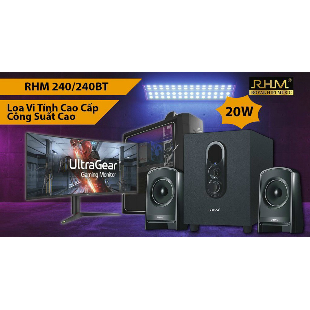 Loa vi tính 2.1 chính hãng RHM 240bt