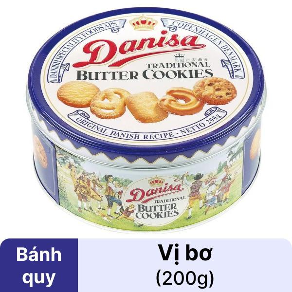 Bánh Quy Bơ Danisa 200g Hộp Thiếc – Danisa Butter Cookies Nhập Khẩu Đan Mạch Cho Gia Đình