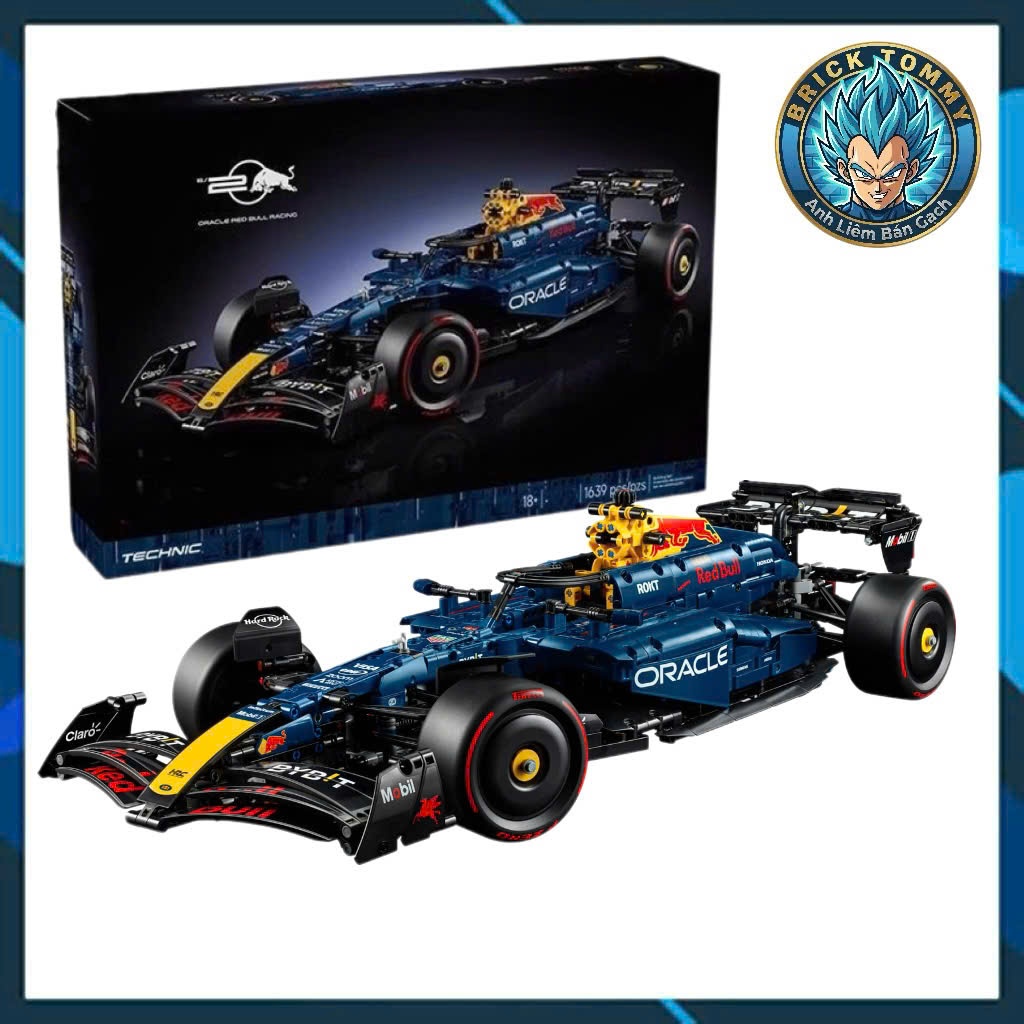 Đồ chơi lắp ráp xe đua F1 Redbull tỉ lệ 1:8 | 1639 chi tiết