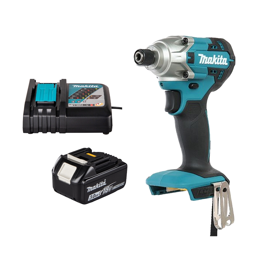 Máy bắt vít dùng pin Makita DTD156 Chính Hãng | Thân Máy DTD156RF, Sạc nhanh DC18RC, Pin 3.0Ah Chính