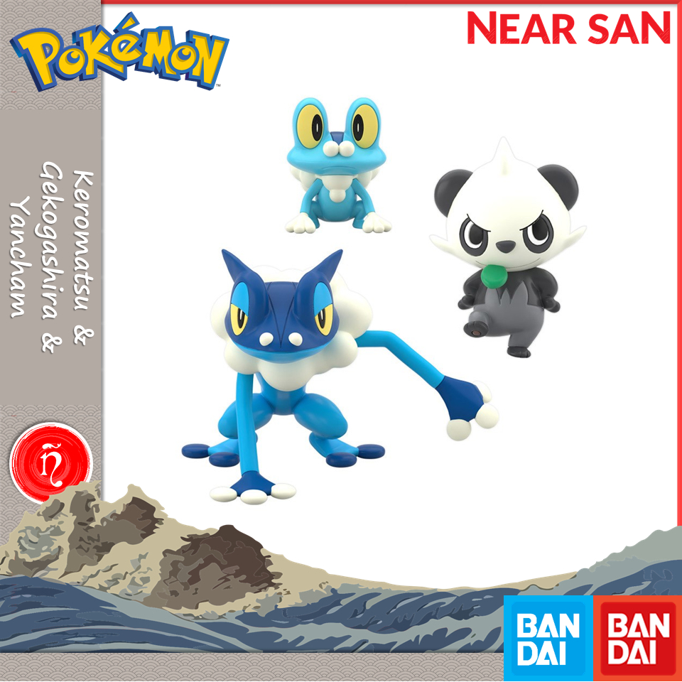 keromatsu & gekogashira & yancham mô hình bandai pokemon scale world kalos