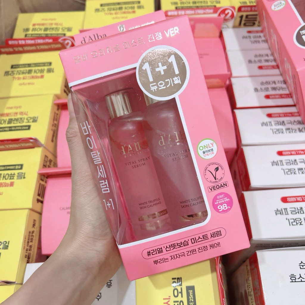 [Oliveyoung] Serum xịt khoáng Dalba hồng - 100ml