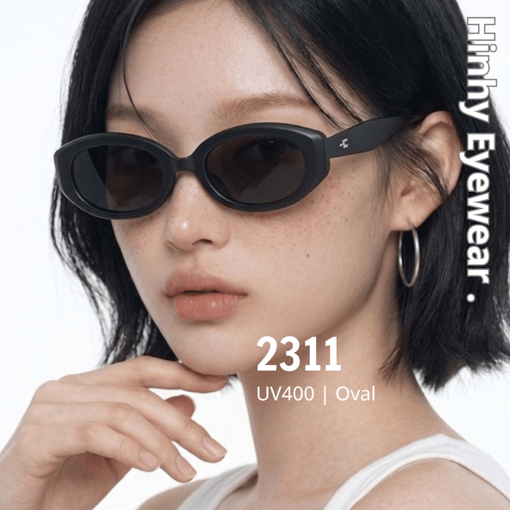 Kính Mát Gọng Oval Cao Cấp 2311 Chống UV400 Thời Trang Nam Nữ Dễ Đeo Hinhy Eyewear Cá Tính