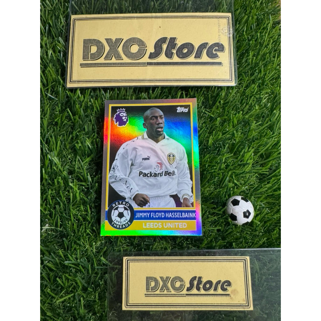 [ CHÍNH HÃNG ] - RETRO THREADS 1998/99 - TOPPS PREMIER LEAGUE 2026 - JIMMY FLOYD HASSELBAINK (LEEDS 
