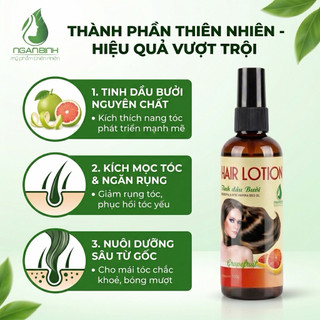 [CHÍNH HÃNG] Xịt Tinh Dầu Bưởi Mọc Tóc Giảm Gãy Rụng, Dưỡng Tóc Dày Mượt Chắc Khỏe 100ml