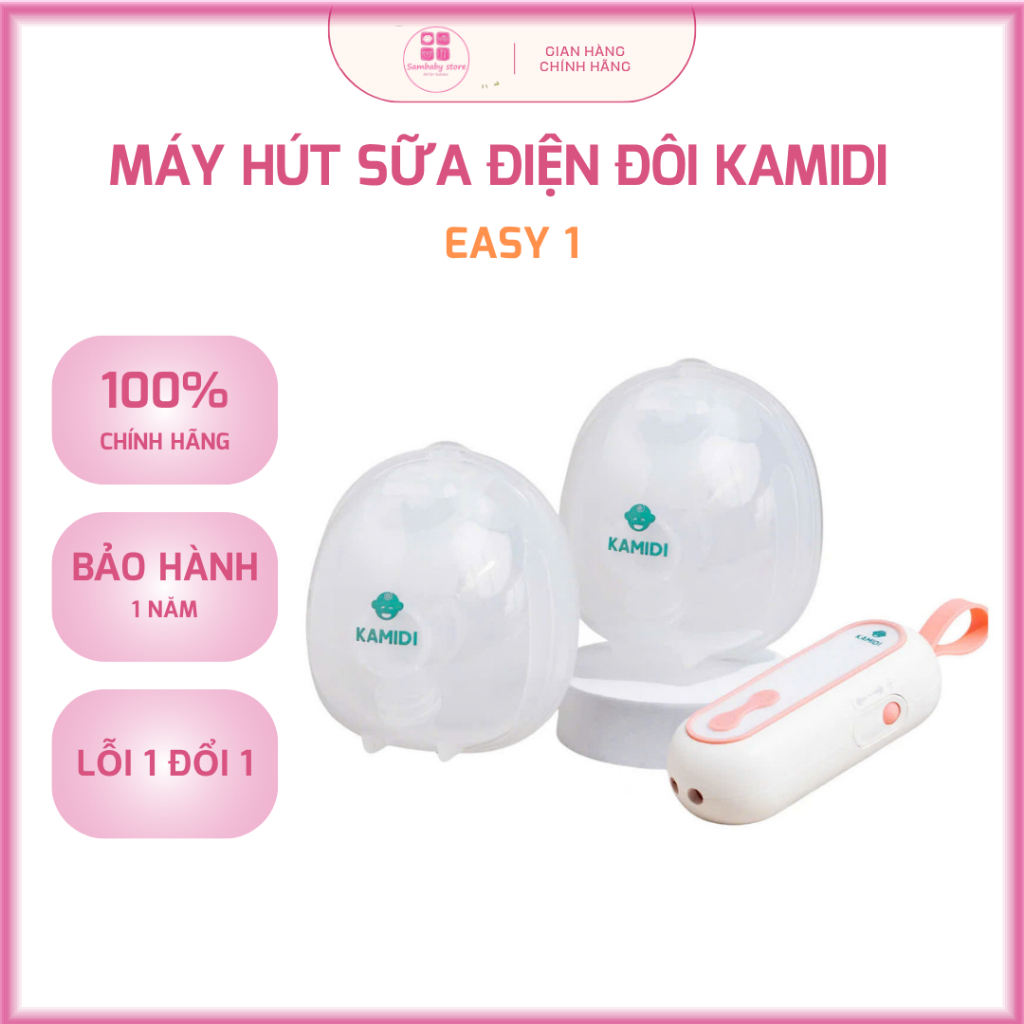 Máy Hút Sữa Rảnh Tay Không Dây Kamidi Easy 1 – 4 Chế Độ Thông Minh, Nhỏ Gọn, Êm Ái, An Toàn