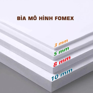 Tấm fomex, tấm bìa mô hình, bìa fomex trắng dày 3mm