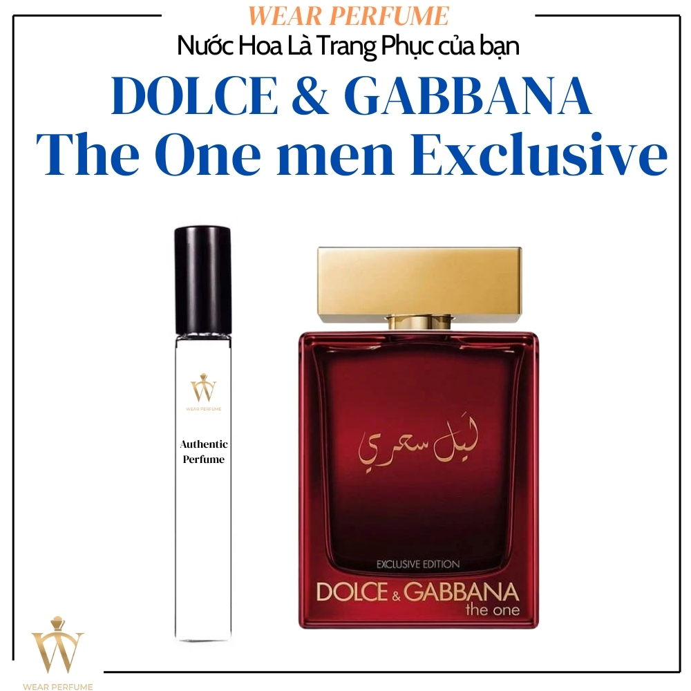 [Mẫu thử] - 10ML Nước hoa Nam D|G The One Men Exclusive Mysterious Night - Wear Perfume