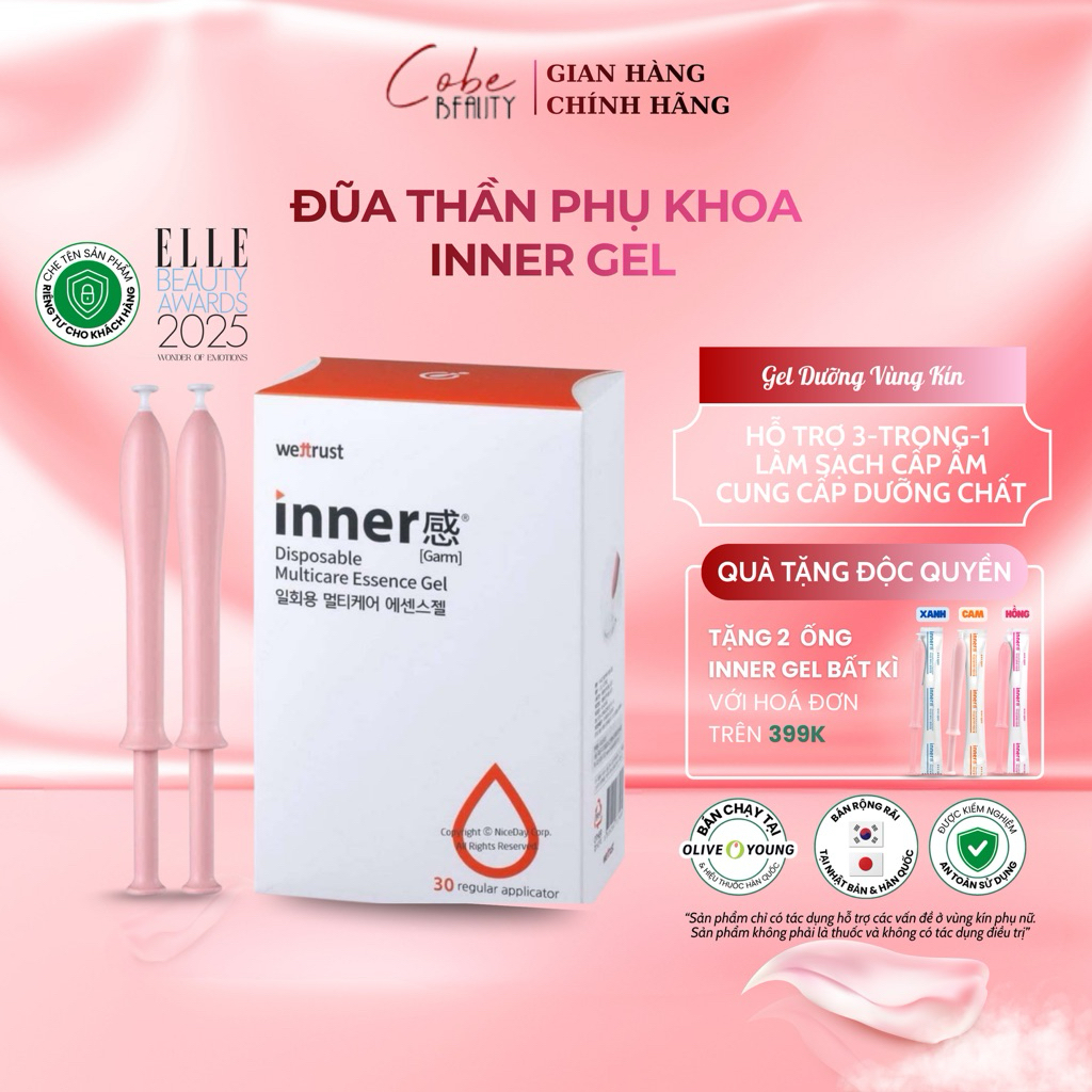 [Inner Gel Cam] Đũa Thần Inner Gel Dưỡng VK WETTRUST INNERGARM Disposable Multicare Essence Gel