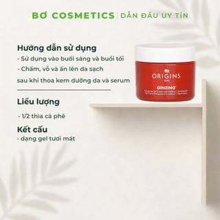 Kem Dưỡng Ẩm Origins GinZing Energizing Gel Cream 50ml l Bơ Cosmetics