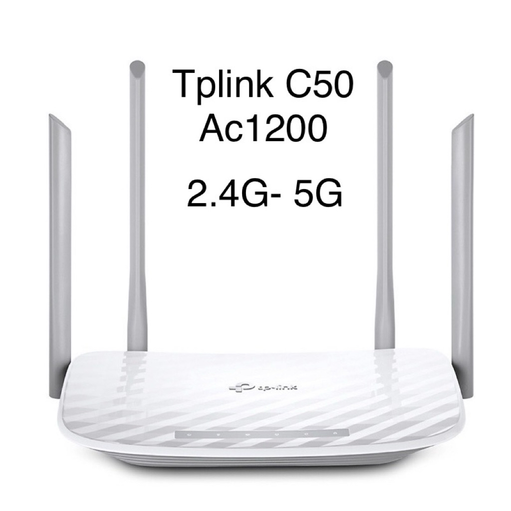 Phát Wifi TP-Link Archer C50 AC1200 4 anten, 2 băng tầng 2.4 và 5G ( qua sử dụng)