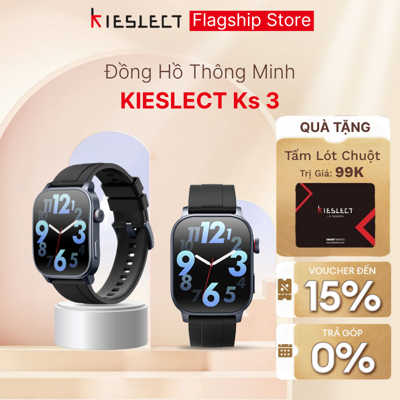 Đồng hồ thông minh Kieslect Ks 3 I màn AMOLED I Nghe gọi trực tiếp I Chống nước 5 ATM I Định vị GPS - Hàng chính hãng | BigBuy360 - bigbuy360.vn