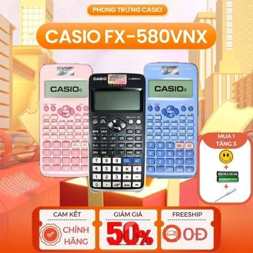 [MUA 1 TẶNG 3] Máy Tính Casio fx-580VN X Cũ Như Mới Dành Cho Học Sinh, Sinh Viên