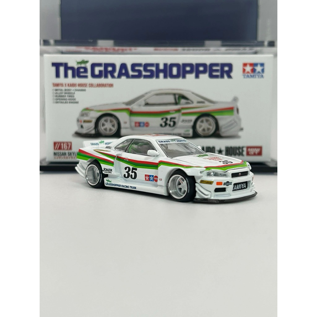 2025 KAIDO HOUSE MINI GT THE GRASSHOPPER NISSAN SKYLINE GT-R R34 KHMG167 1:64