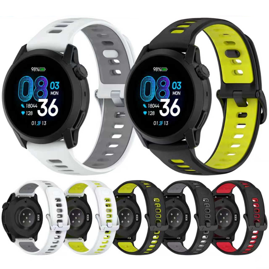 Dây Silicone Hai Màu cho Coros Pace 3 / Pace Pro  / Coros Apex 4 (42mm) / Coros Pace 4 Size 22mm