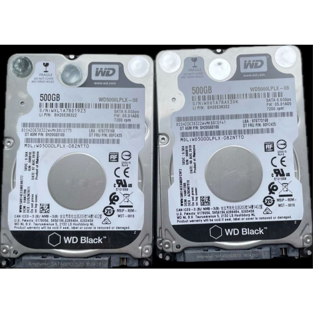 Ổ cứng HDD Laptop WD Black 500GB 2.5 inch SATA 7200RPM tốc độ cao, bền bỉ, chạy mượt