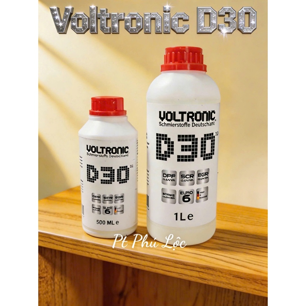 D30 Voltronic dung dịch vệ sinh lọc khí thải xe ô tô xe tải động cơ diesel ( chai 500ml)