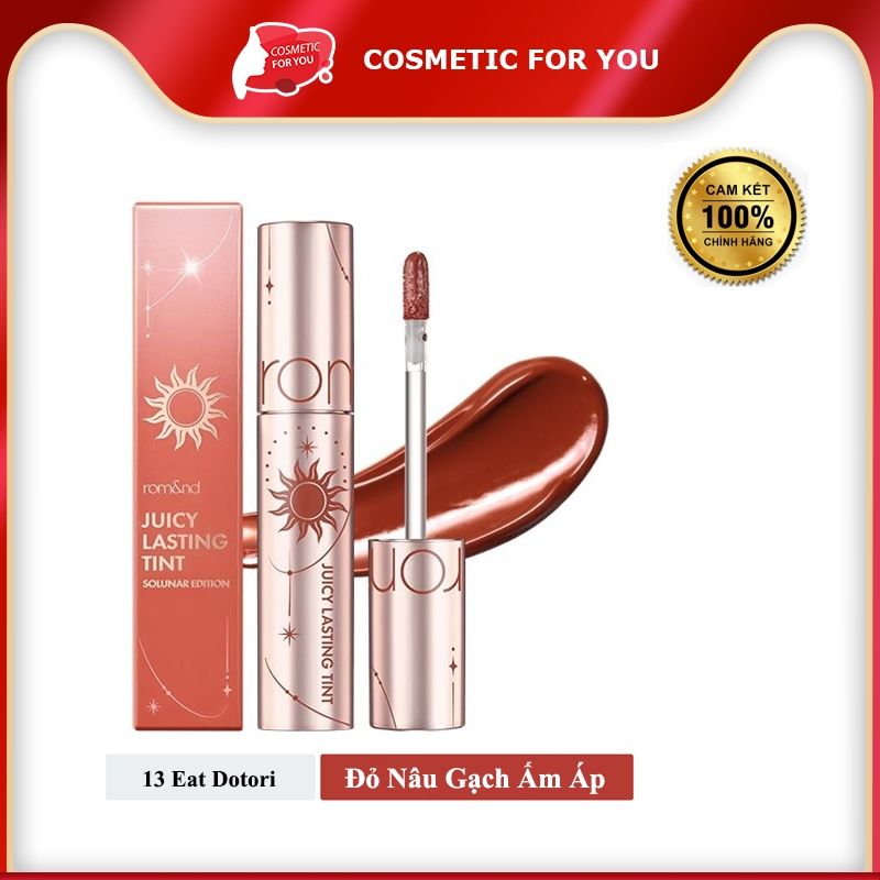[Solunar Edition] Son Tint Lì Romand Juicy Lasting Tint Solunar Edition #13 Eat Dotori - Đỏ nâu gạch