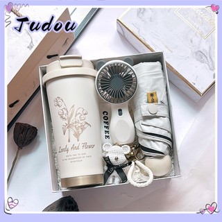 Gift Set Hộp quà tặng màu trắng Suzlan Cup, quà tặng sinh nhật cho người thân, bạn bè.