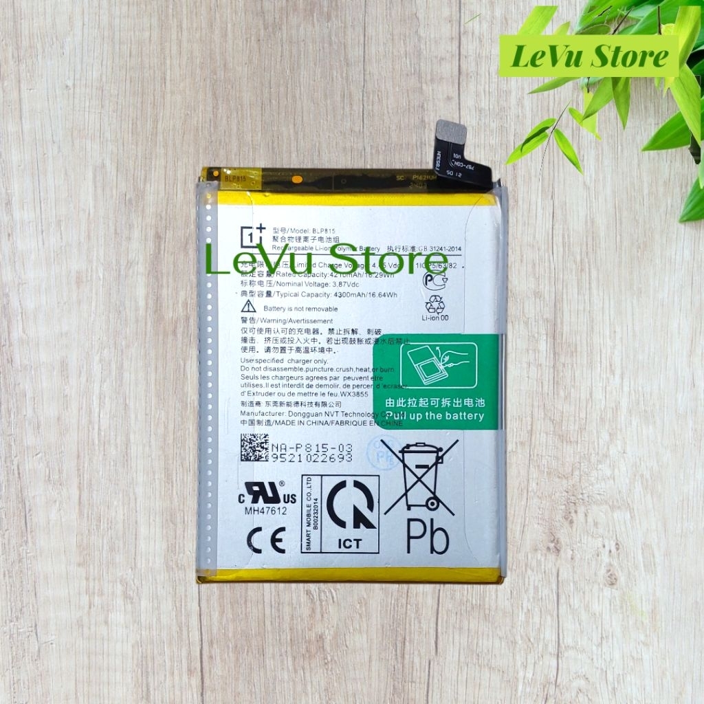 Pin OnePlus Nord N10 5G [BLP815 / 4200mAh] Vỏ Vàng