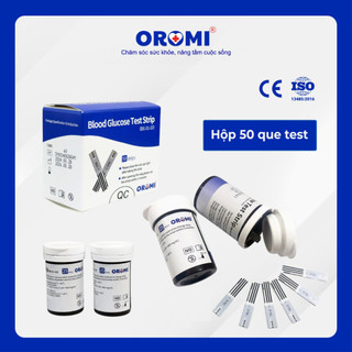 Hộp 50 Que Thử Đường Huyết Oromi CMS10A + 50 Kim Chích