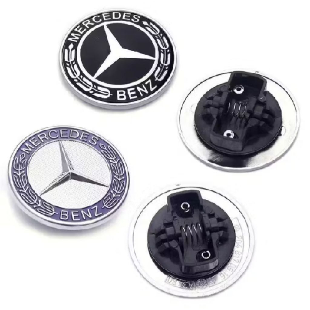 Logo biểu tượng chìm nắp capo đường kính 57mm cho Mercedes Benz W124 W140 W163 W202 W203